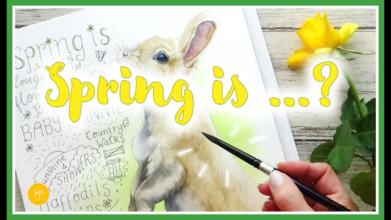 🐇 Весна – это… Картина акварелью 🌼