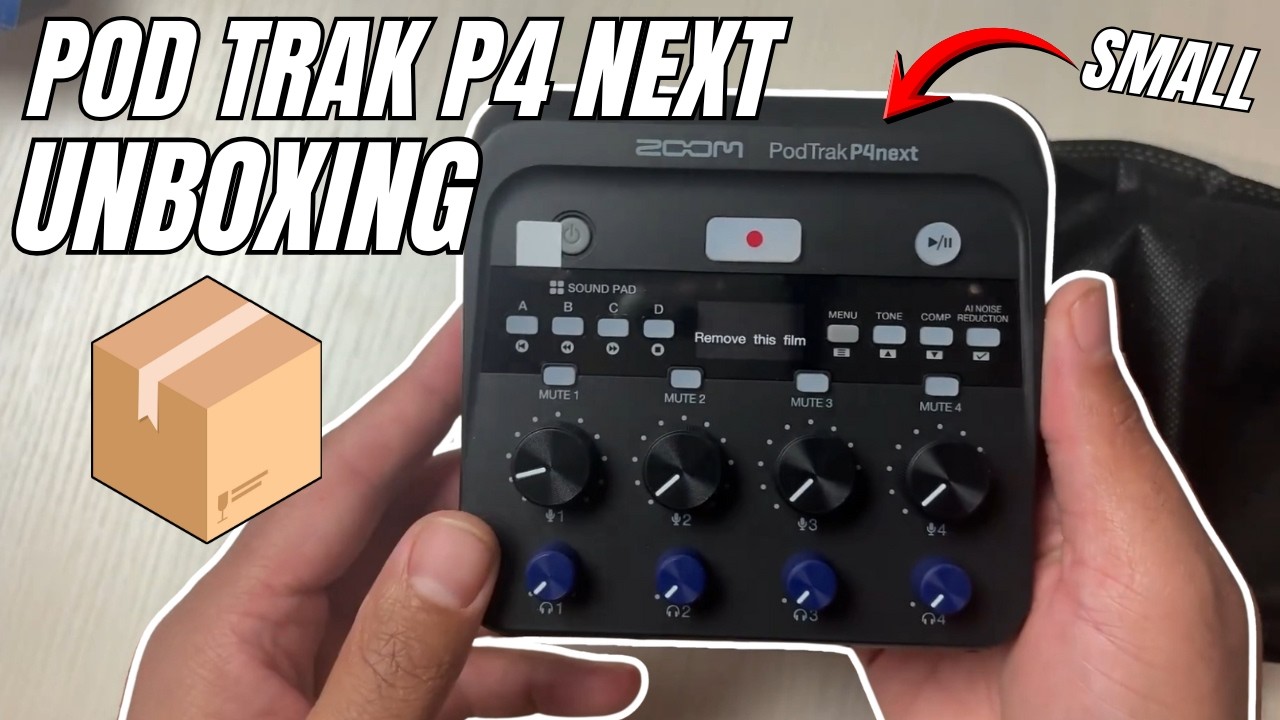 Распаковка Zoom PodTrack P4 Next - (Эта штука маленькая!!!)