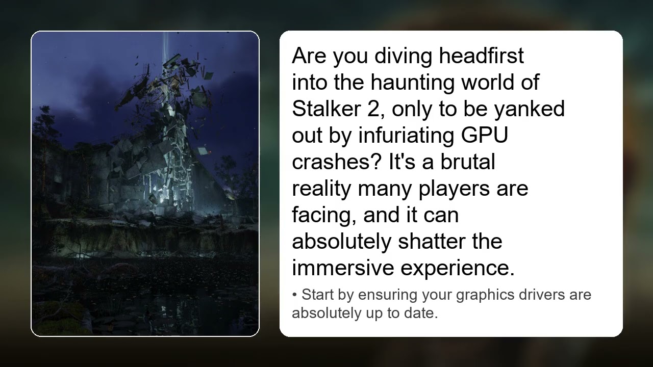 What Is Stalker 2 GPU Crash Fix &ndash; AMD/NVIDIA Users