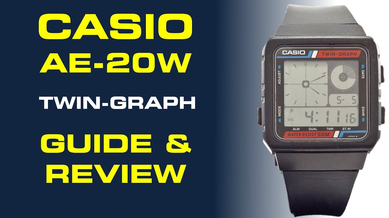 Casio Twin-Graph Watch AE-20W Guide & Review