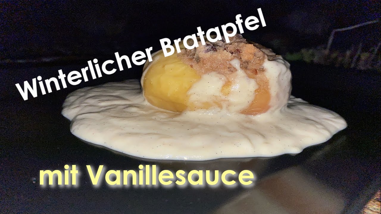 Bratapfel aus dem Dutch Oven mit Vanillesoße | Einfach selber machen - Jens Outside Cooking