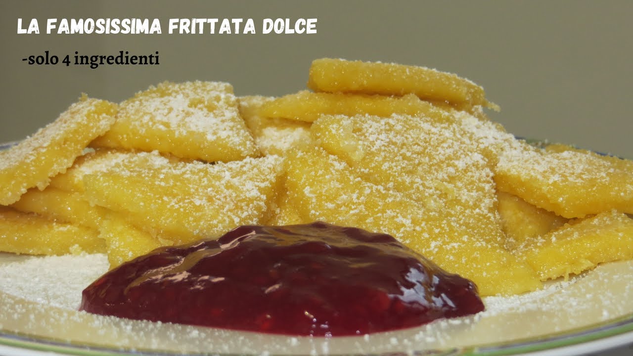La ricetta della famosissima FRITTATA DOLCE, solo 4 ingredienti. *ricetta veloce*