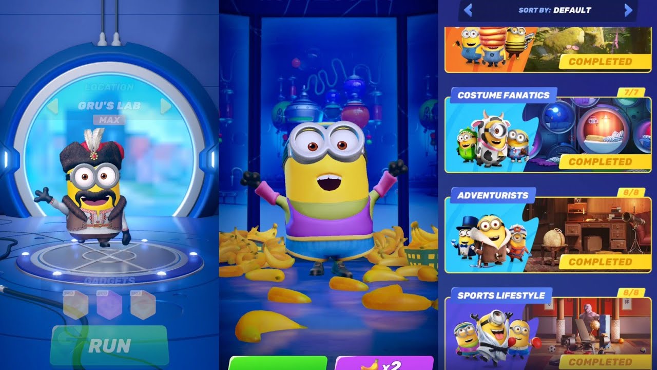 Sports Lifestyle Costume Collection gameplay day 4 | New Minion rush |