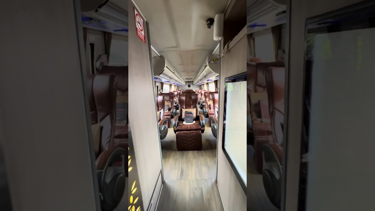 Very luxury big top class juragan 99 bus [jakarta to malang] #shorts #interiorbus #juragan99 #bus