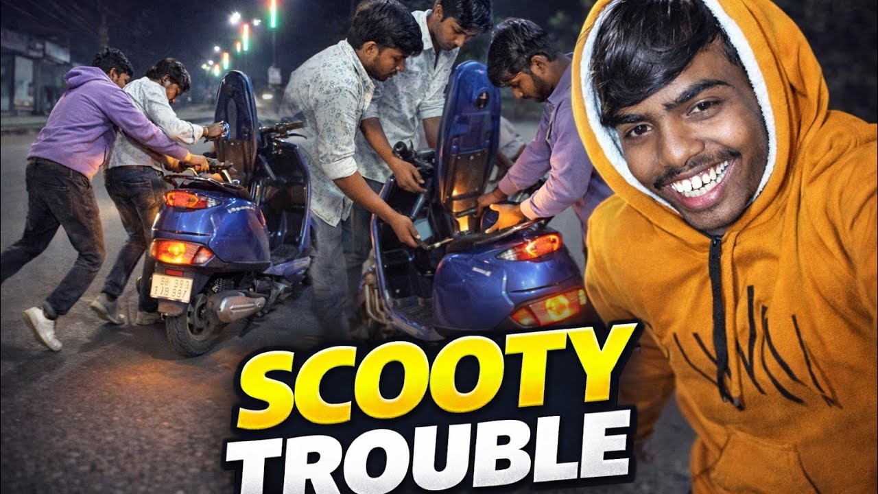 रात के अंधेरे में गाड़ी खराब हो गई 😱 | सच्ची घटना | हिंदी व्लॉग#volg #viral #bike #comedy  #friend 😄
