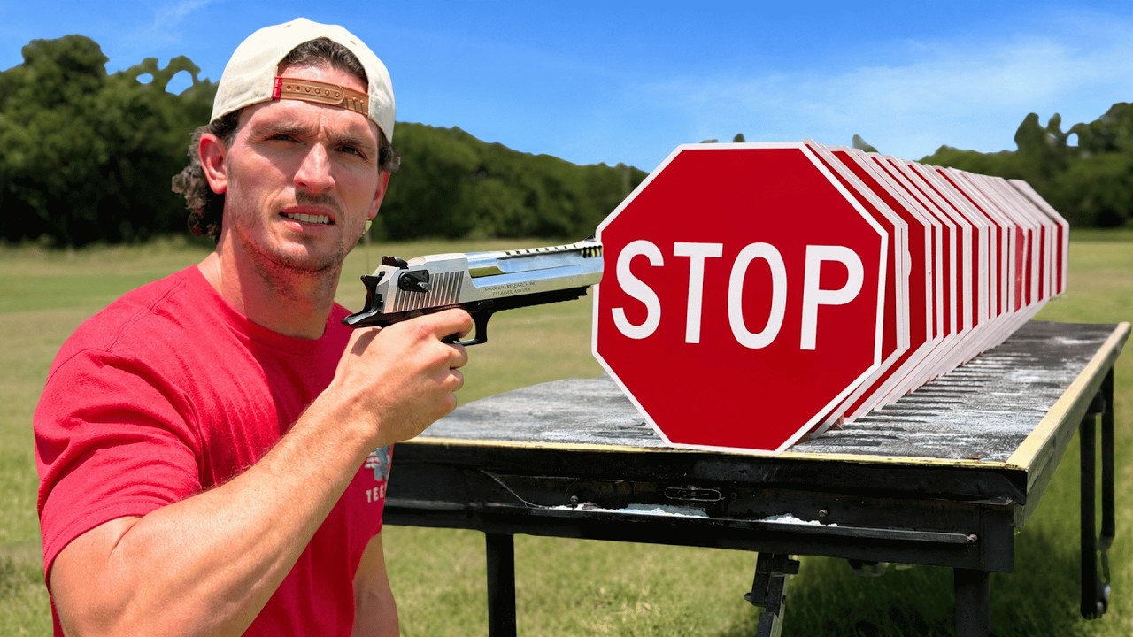 How Many Stop Signs Does it Take to Stop a 50 Cal?