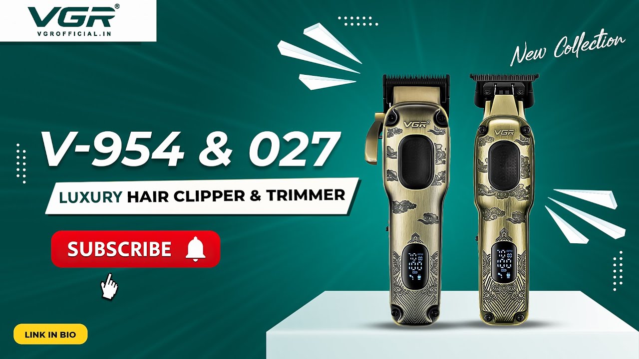 VGR V-954 & V-027 Professional Hair Trimmer and Clipper