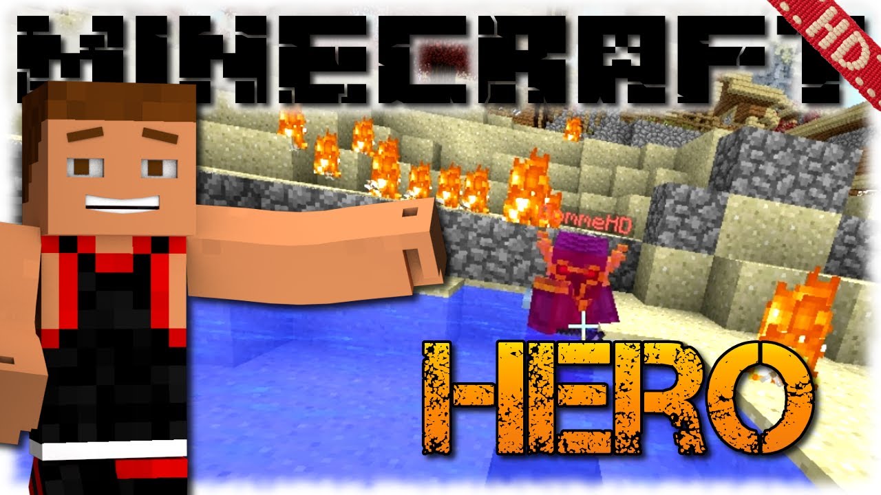 Minecraft HERO #097 - Spannung PUR! Kampf vs. GommeHD! | Hexxit Let's Play