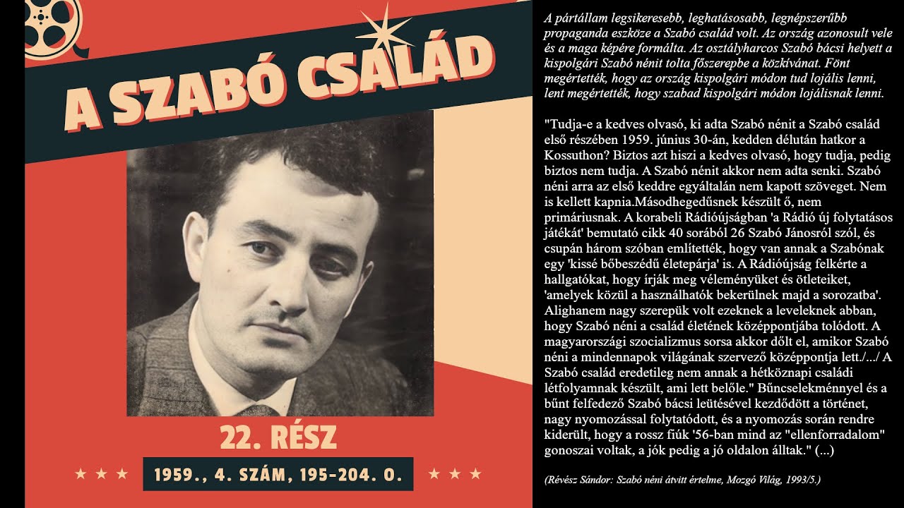 A Szabó család - 22. rész (1959., 4. szám, 195-204. o.)