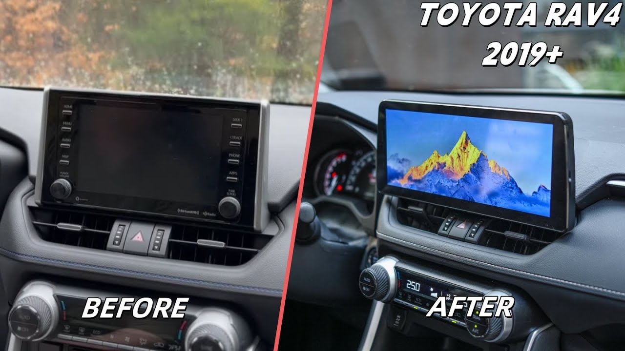 How to remove the head unit on a 2019-2022 Toyota RAV4 and replace it with a new one? Roadanvi