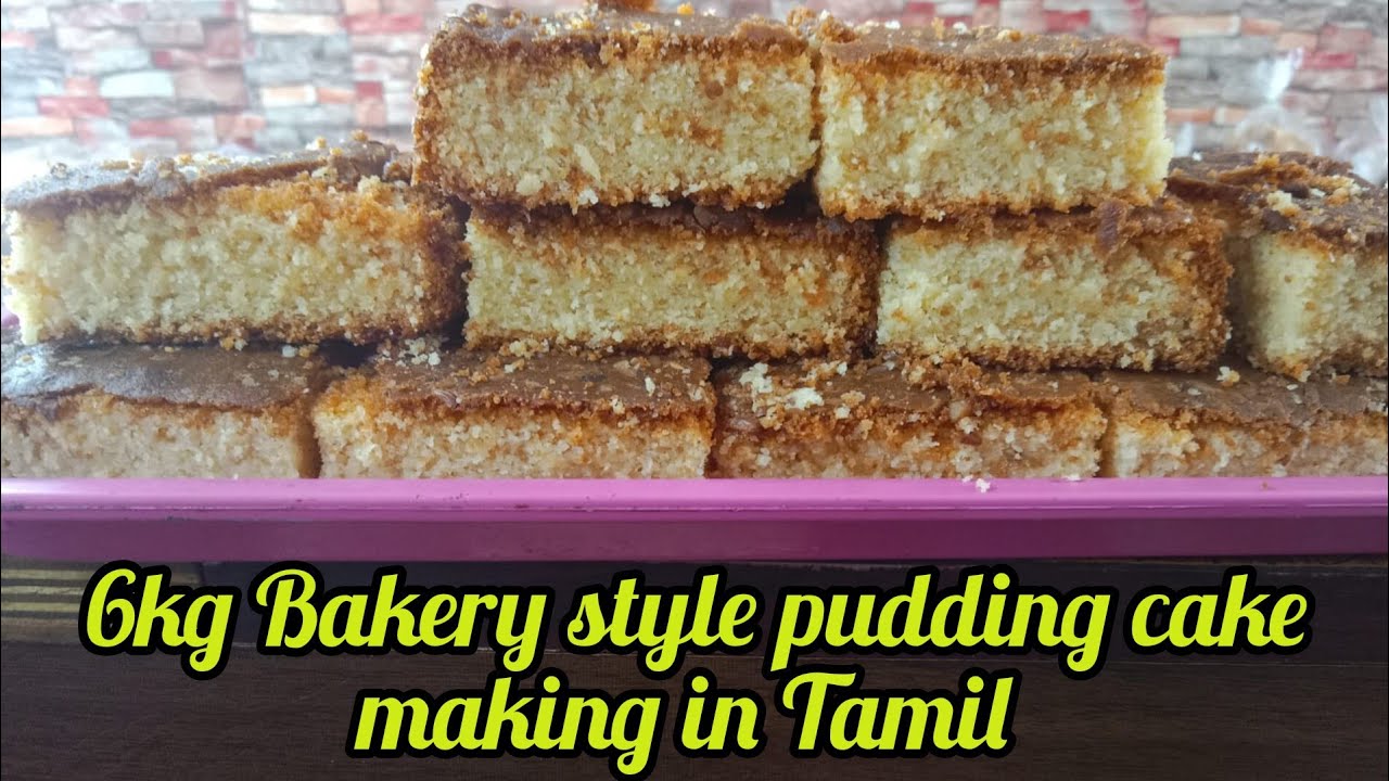 6kg pudding cake making in Tamil l bakery style pudding cake recipe l bread pudding making recipes