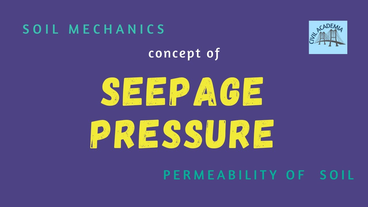 Concept of Seepage Pressure in Soil | Soil Mechanics for GATE & ESE  | Civil Engineering