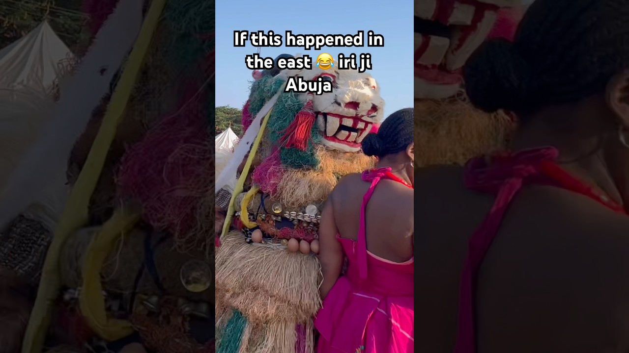 I hit a masquerade😂😂 irji new yam festival #abuja #culture