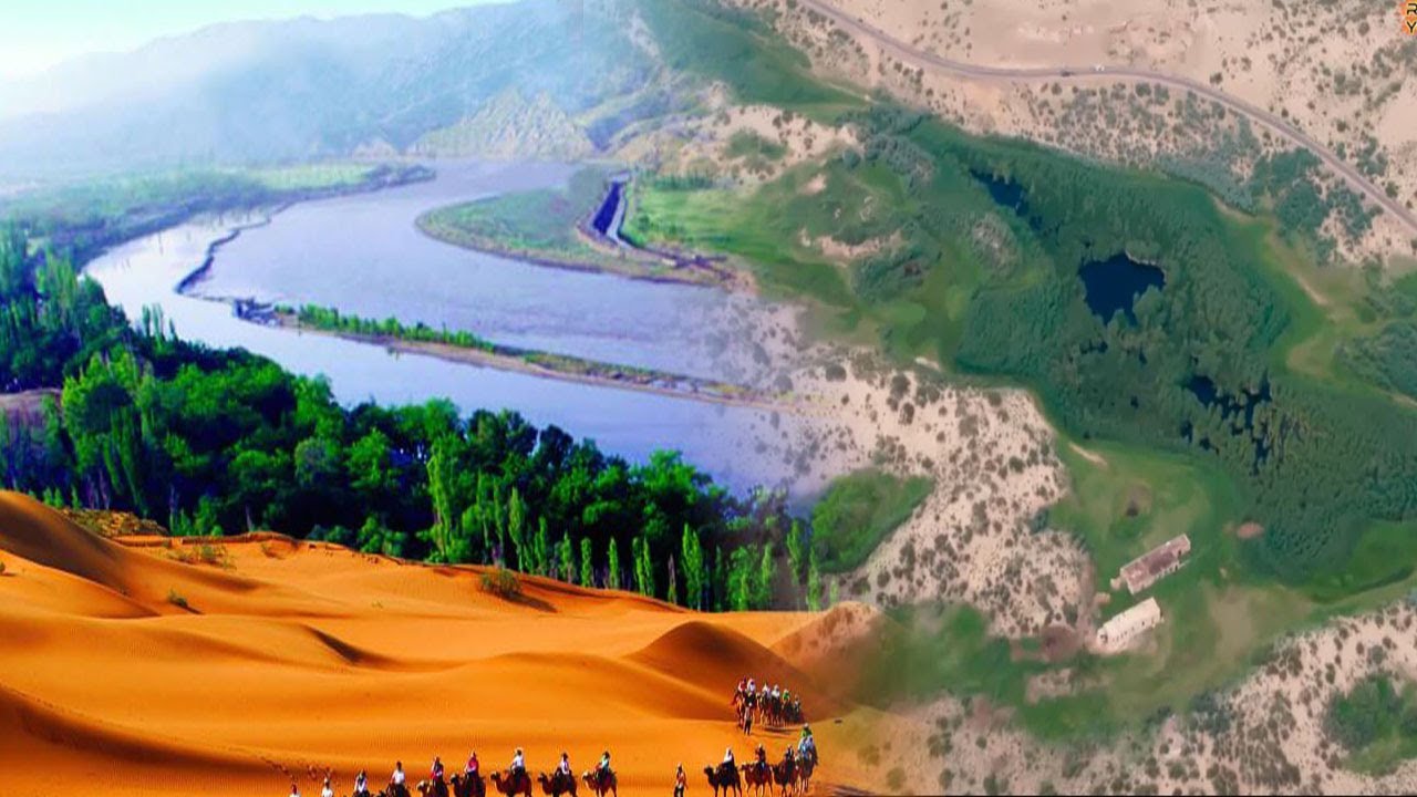Большая пустыня Китая превратилась в плодородные земли! [СМОТРЕТЬ КАК]