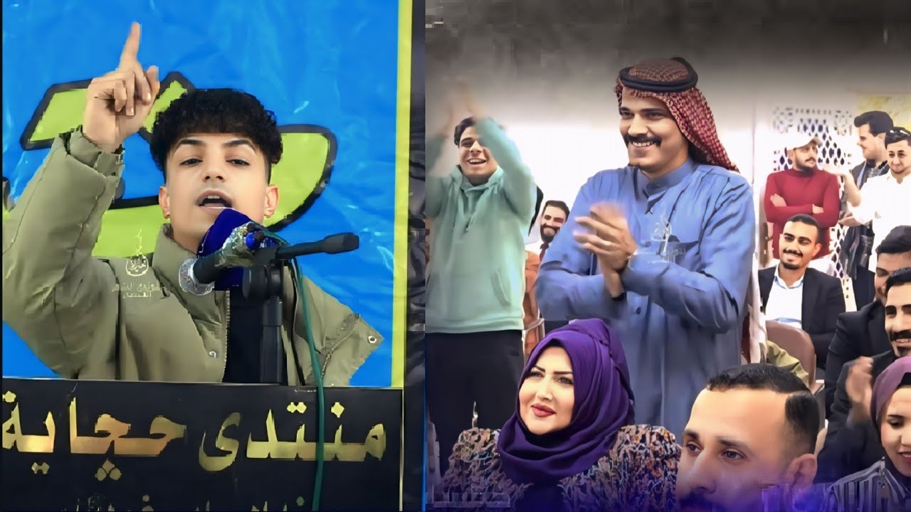 الشاعر عباس العربي\شاهد ابداع وتالق هاذا الشاعر رساله الى سوريا/أمسية منتدى حجايه