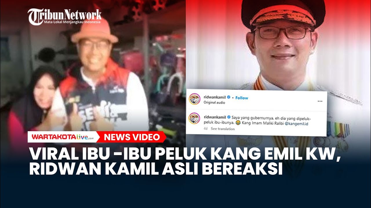 Viral Ibu Ibu Peluk Imam Maliki Ralibi alias Kang Emil KW, Begini Reaksi Ridwan Kamil Asli