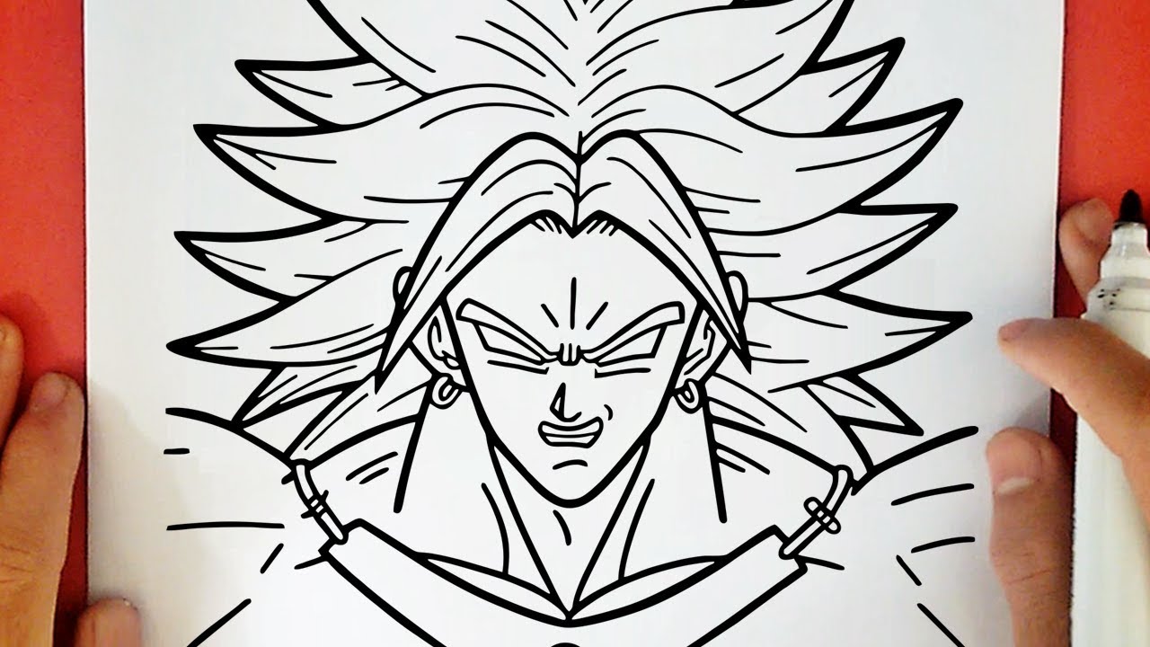 COME DISEGNARE BROLY SSJ LEGGENDARIO