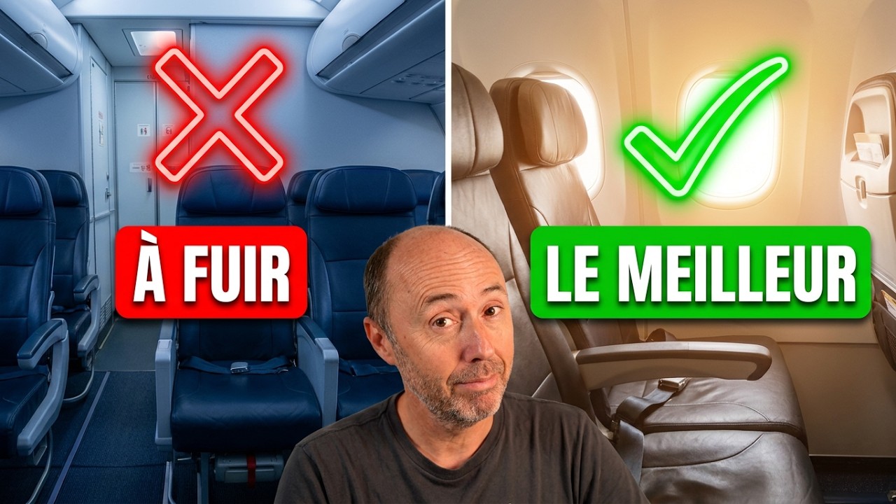 Quelles sont les MEILLEURES PLACES dans un avion ?