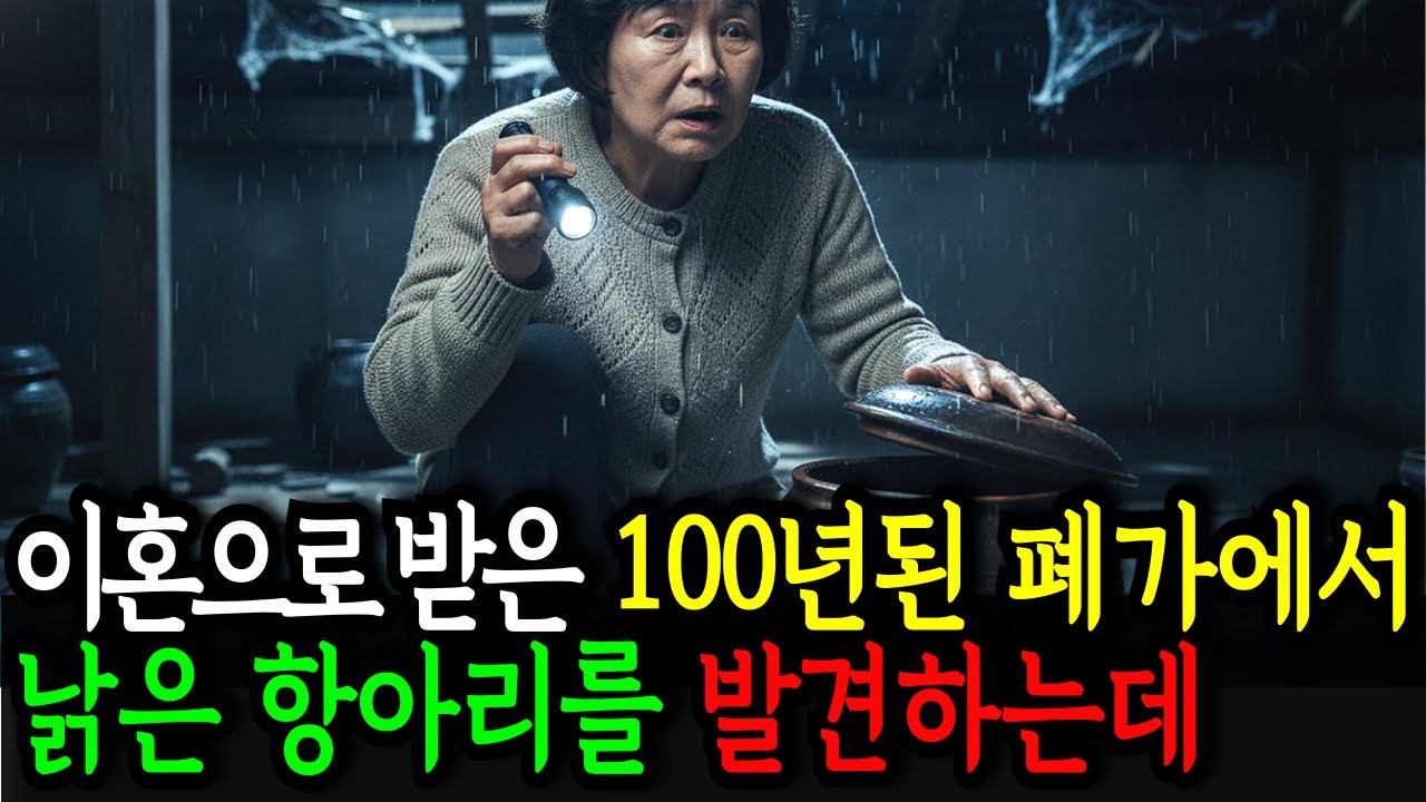 이혼위자료로 받은 100년된 폐가에서 낡은 항아리를 발견하는데 ㅣ노후사연ㅣ사연라디오ㅣ오디오북
