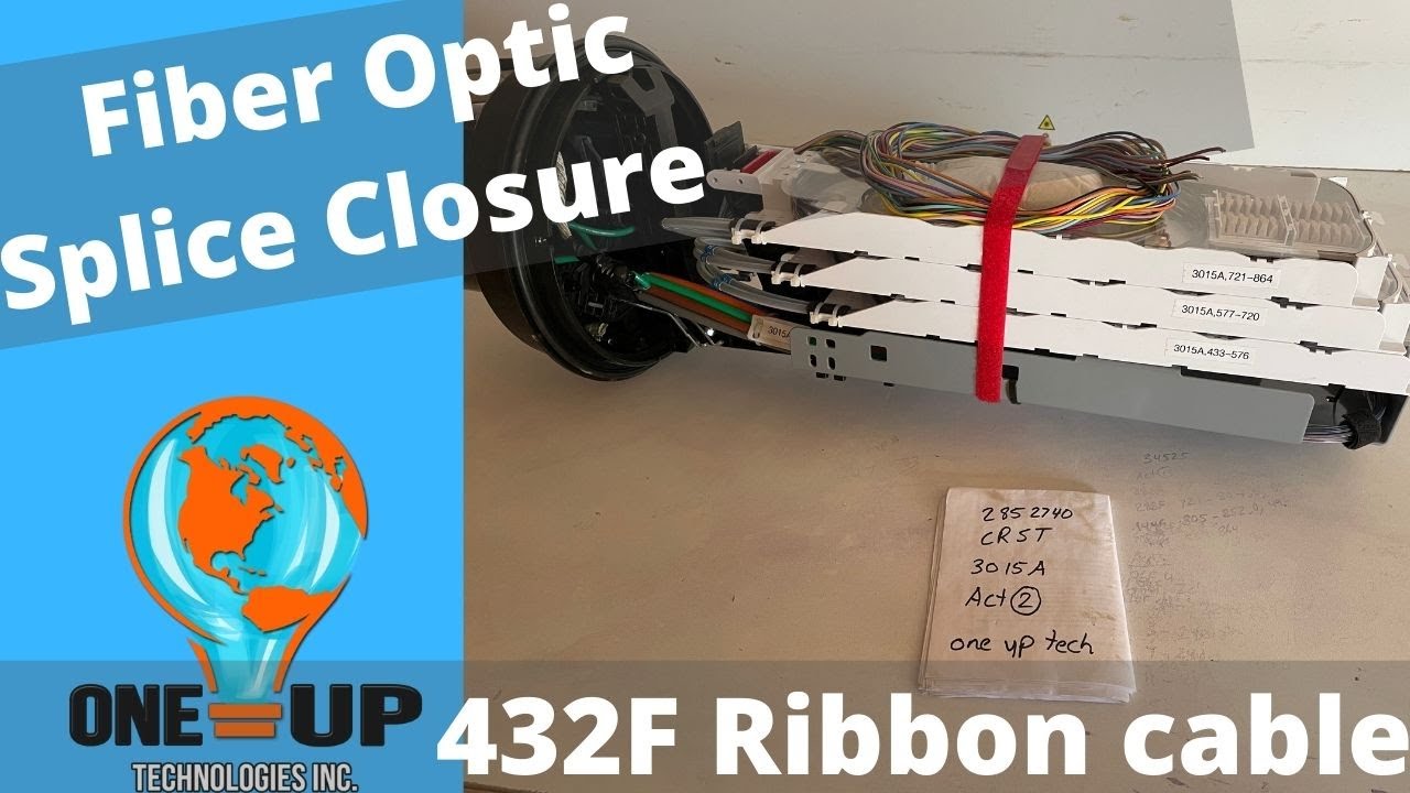 Fiber optic splice closure 432F build start to finish