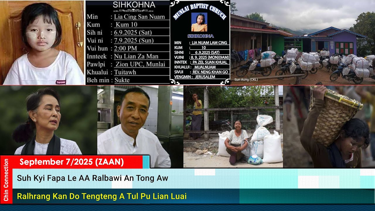 September 7 Zan: Lairawn Kalay ah Nauhak 2 Tidai ah An Thi, Matupi ah Duhtawkin Ei-in A Lutthei Zo