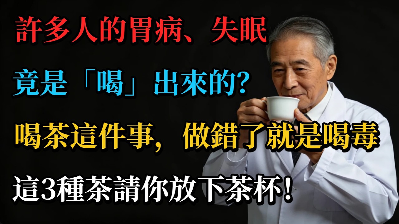許多人的胃病、失眠，竟是「喝」出來的？揭秘茶葉裡的健康陷阱，教您一杯茶喝出長壽。