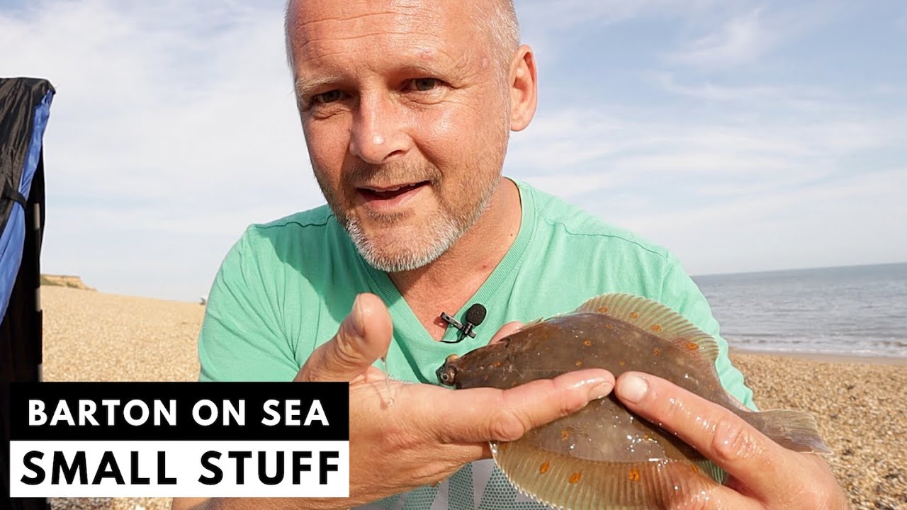 Beach fishing - Barton on Sea - fishing with Stuart Crane and an introduction to the Bagnall Bar
