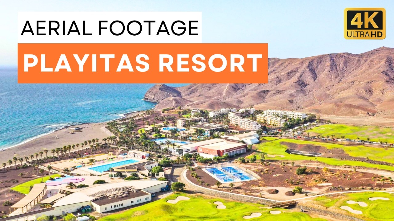 Playitas Resort - Sport Hotel - (Fuerteventura | Canary Islands) - 4K Aerial Drone Tour