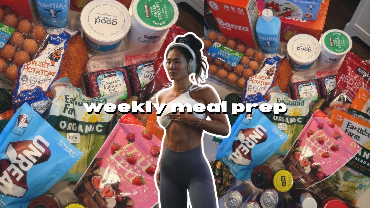 WEEKLY MEAP PREP | high protein recipes, crockpot dinner, macro friendly