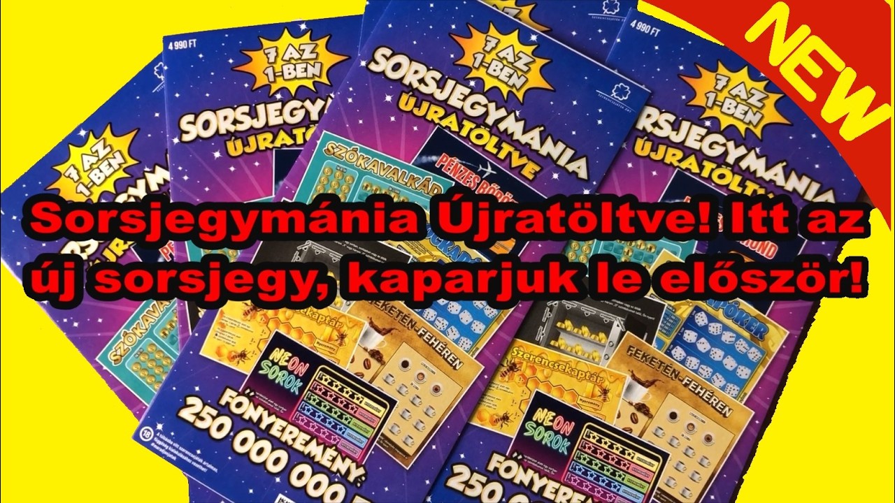 Sorsjegym&aacute;nia &Uacute;jrat&ouml;ltve, itt az &uacute;j sorsjegy, kaparjuk le elősz&ouml;r!