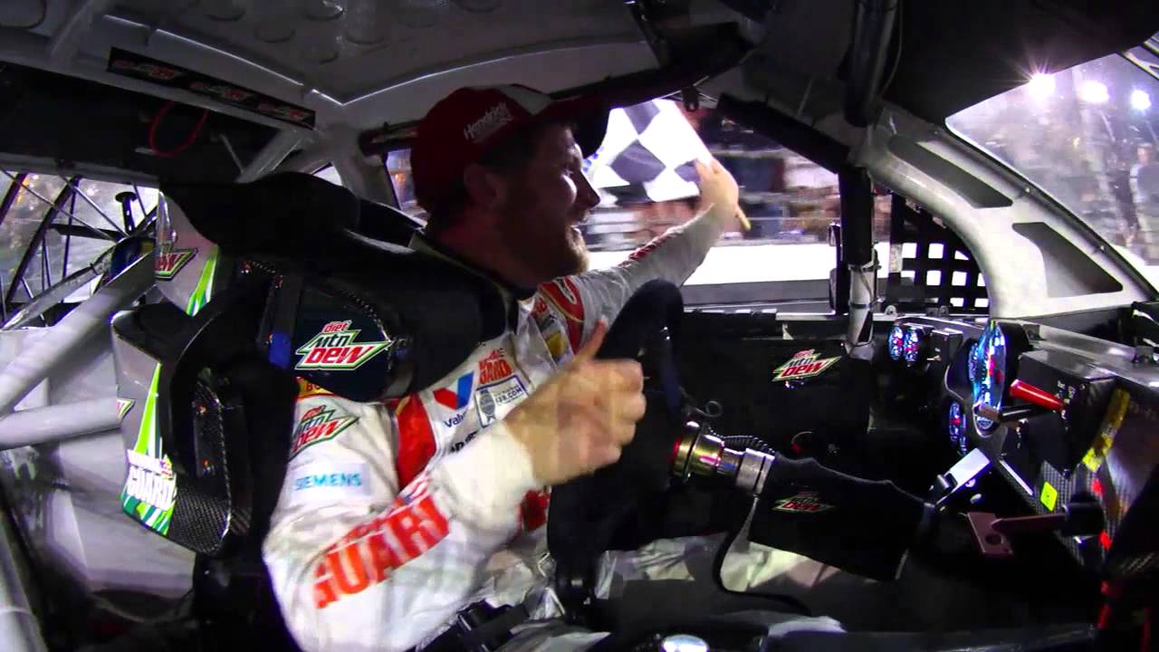 NASCAR | In-car camera of Dale Earnhardt Jr. Daytona 500 win