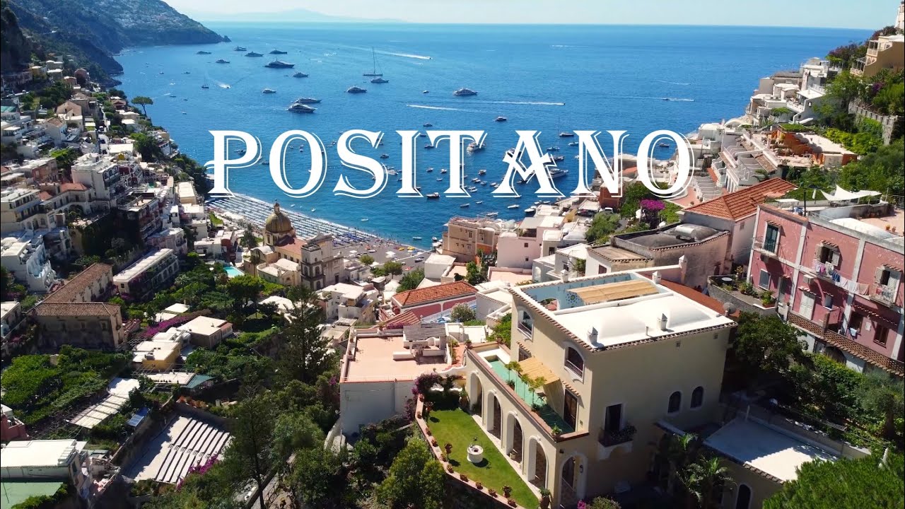 Spectacular views of Positano, Amalfi Coast - Italy l Drone Video 4K