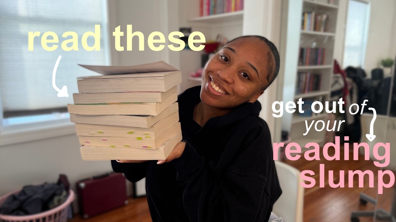 10 books to help you out of your READING SLUMP 🎧📖 (+ tips & advice)