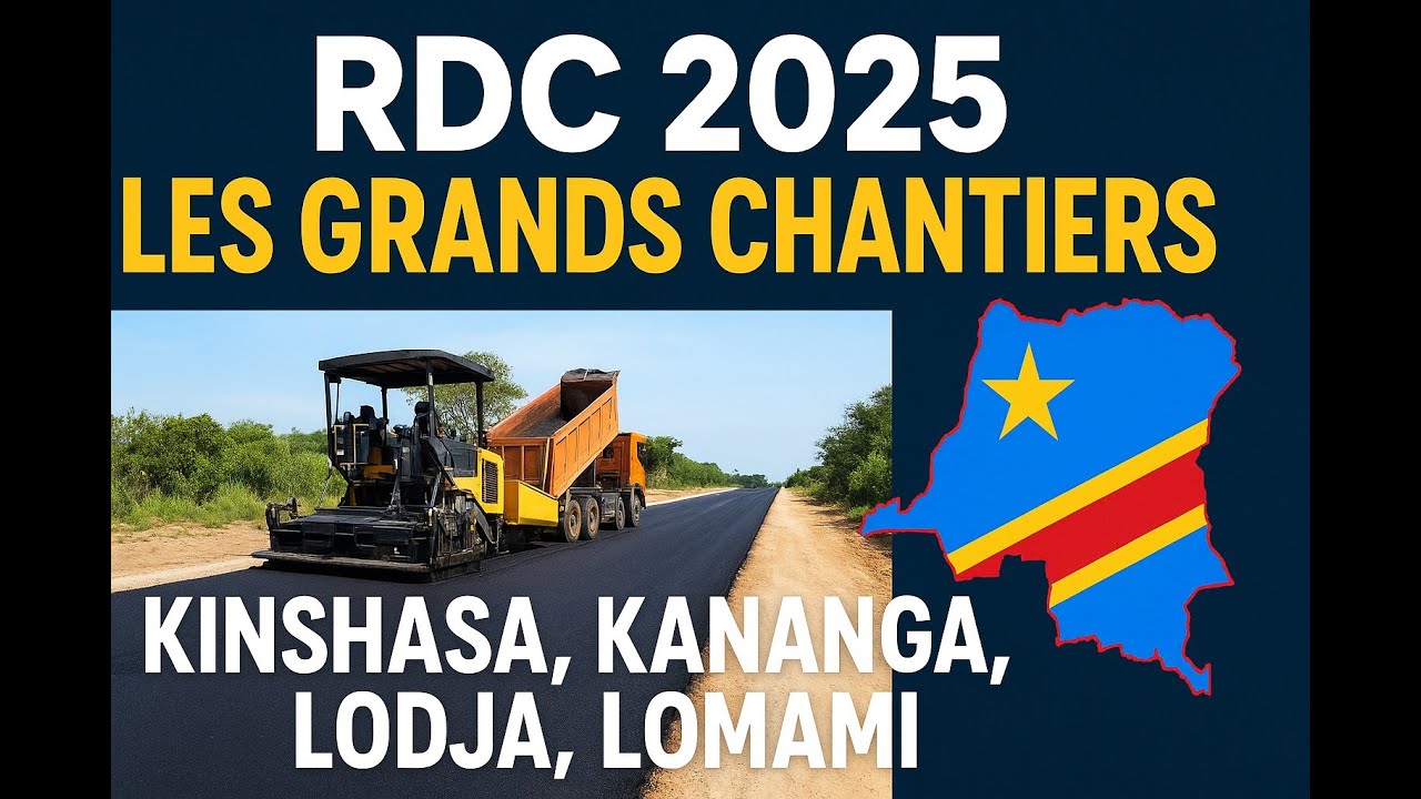 🇨🇩 Grands chantiers en RDC : Kinshasa, Kananga, Lodja & Lomami – Ponts et Aeroport #RDC #Kinshasa