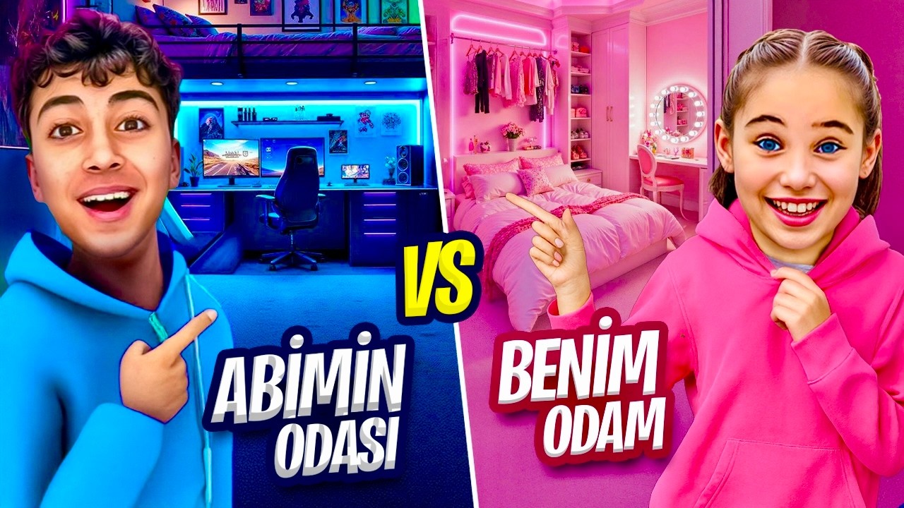 ELİF SİNEMİN YENİ ODASINI TEMİZLEDİK YENİ HALİ !! ERKEK VS KIZ ODASI !! 