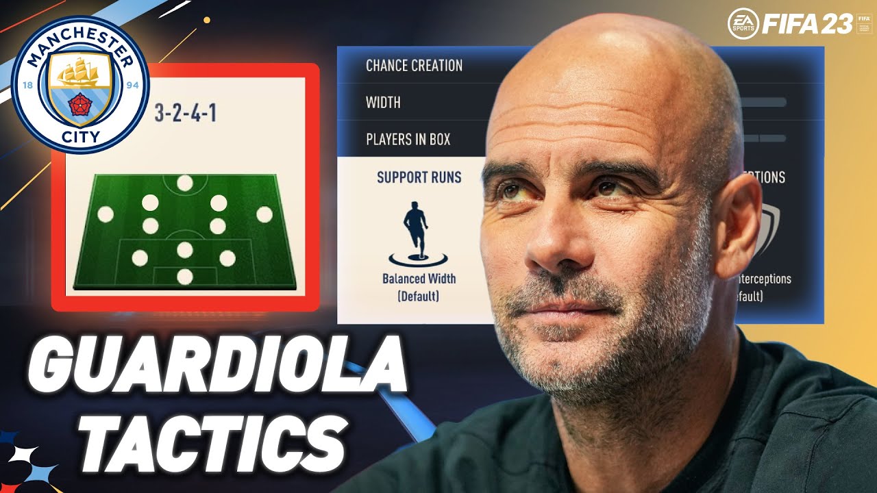 GUARDIOLA MANCHESTER CITY'S  3-2-4-1 TACTICS IN FIFA 23