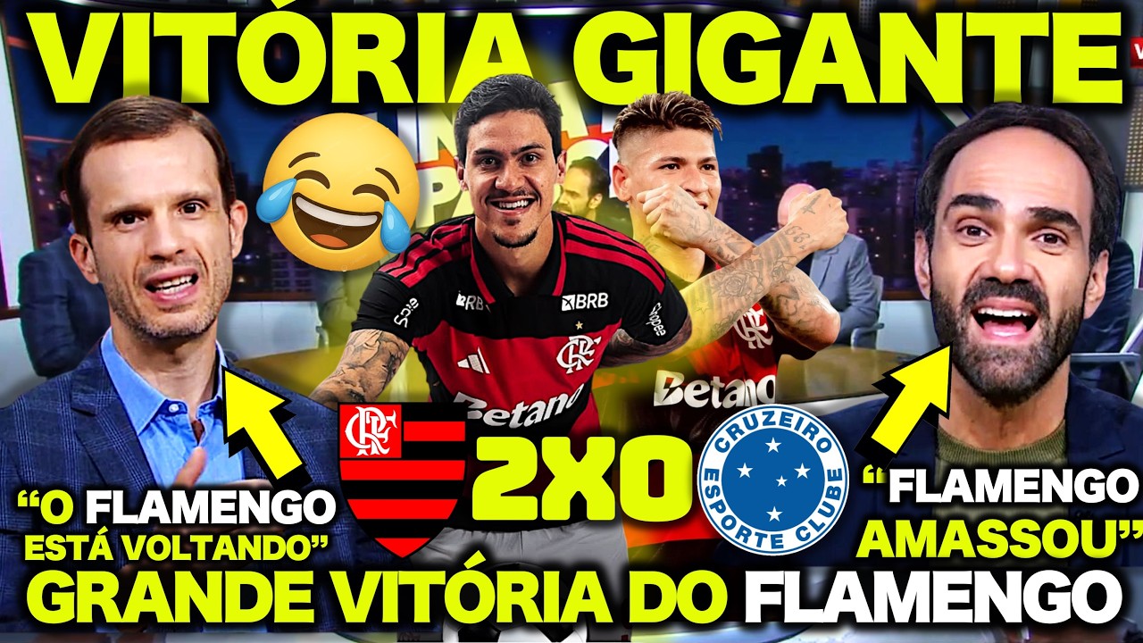 VITÓRIA GIGANTE do FLAMENGO ! OLHA O QUE A IMPRENSA FALOU de FLAMENGO 2 X 0 CRUZEIRO