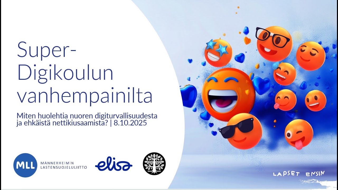 SuperDigikoulun vanhempainilta: Miten huolehtia digiturvallisuudesta ja ehkäistä nettikiusaamista?