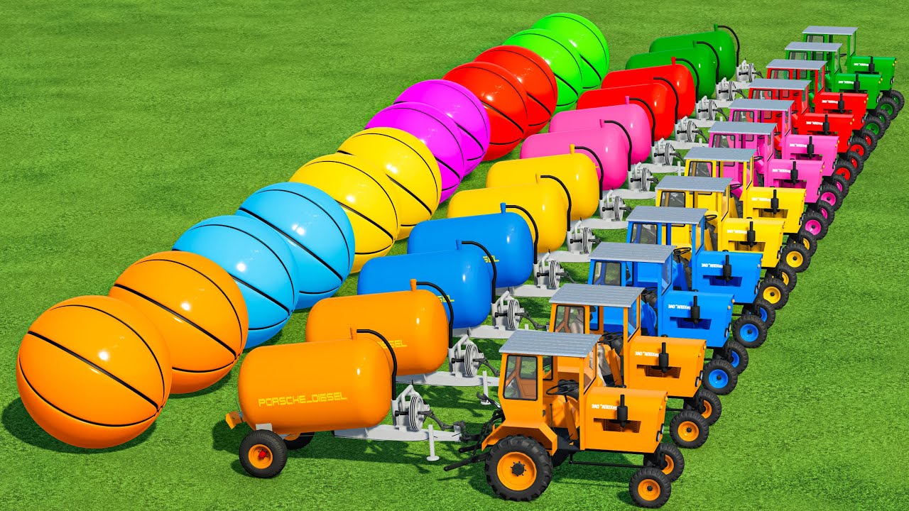 Transporting With Colors | Water Filling & Transport Small Tractor In Fs22 | Farming Simulator 22 