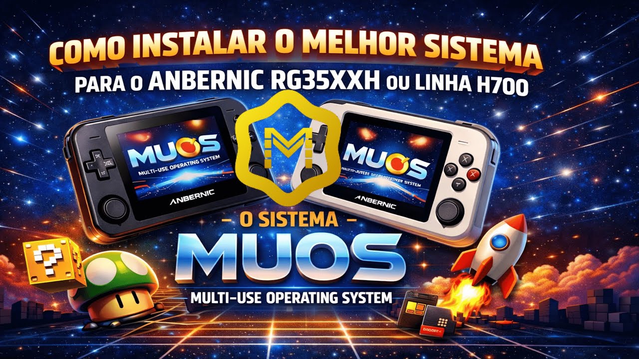 Parte 01 - Como instalar o Melhor sistema para o Anbernic rg35xxh ou linha h700 MuOs!
