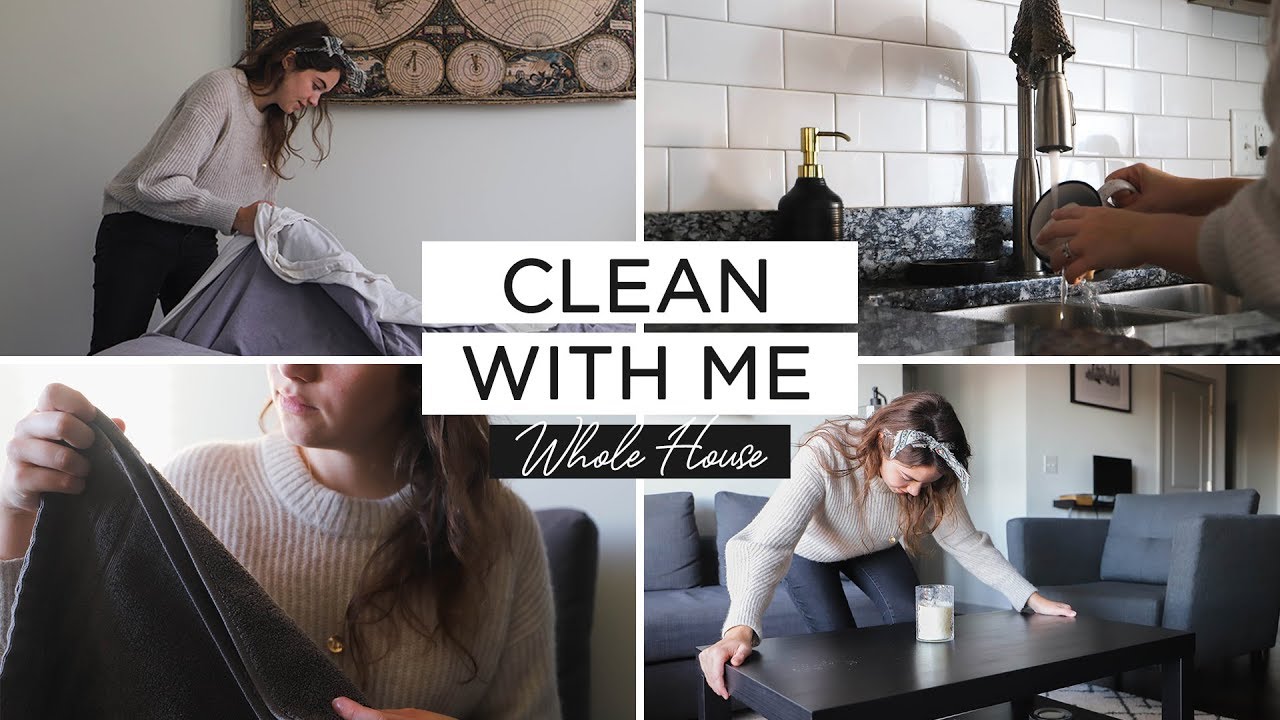 CLEAN MY MINIMAL HOUSE WITH ME | minimalist cleaning & tidying routine