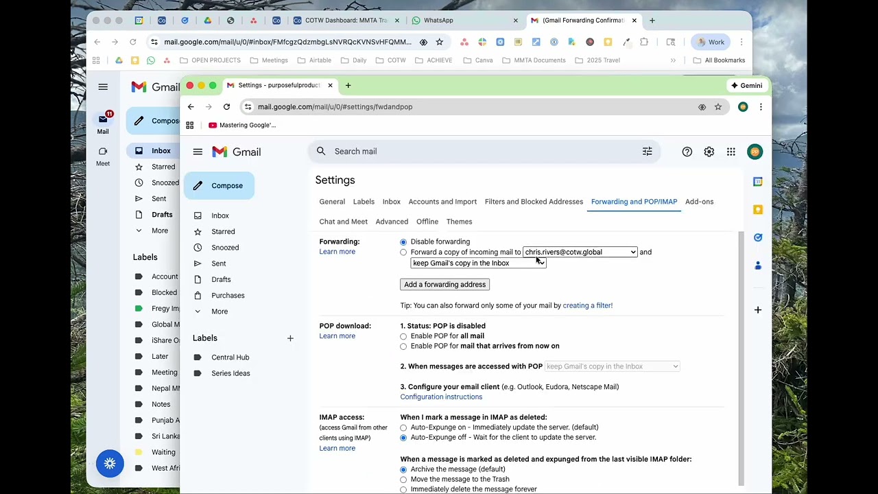 Gmail Forwarding in 5 Minutes