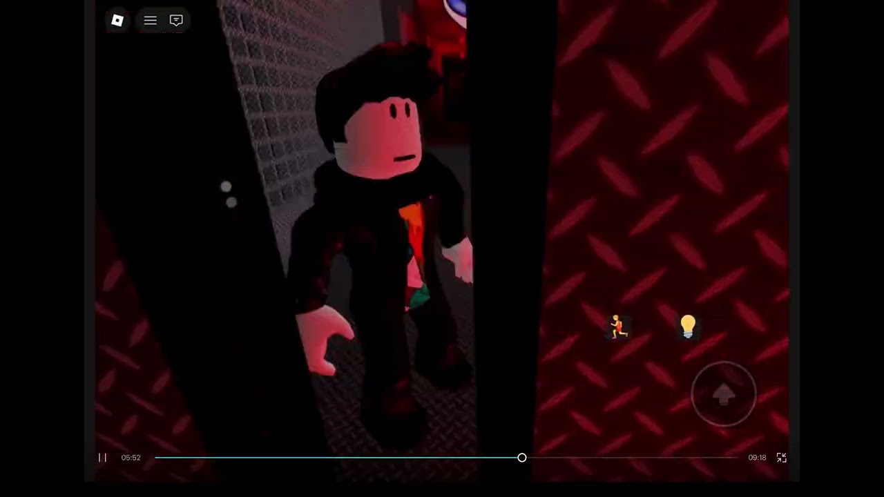 Playing the most scary games on Roblox