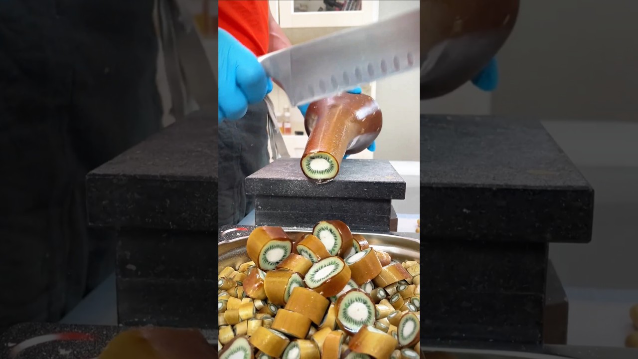 Make a Kiwi Candy with a Picture Inside! Surprising Candy Secrets!