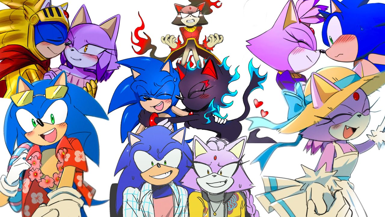 The BLAZING Love Of Sonaze💜(SONIC COMIC DUB COMPILATION)