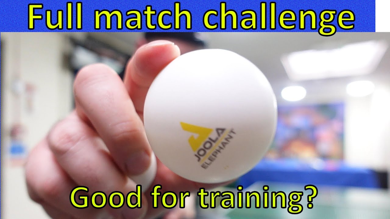I played a full table tennis match against my son with a Joola Elephant ball #tabletennis