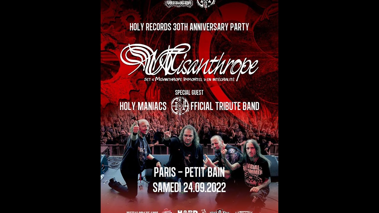 Holy Maniacs & Misanthrope au Petit Bain (Paris - 2022.09.24) - 30 ans Holy Records