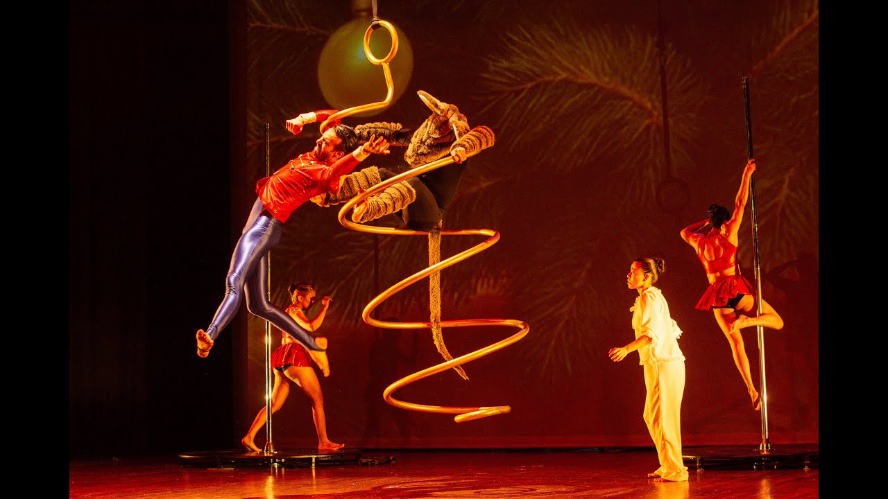 El Cascanueces, versi&oacute;n danza a&eacute;rea y pole.