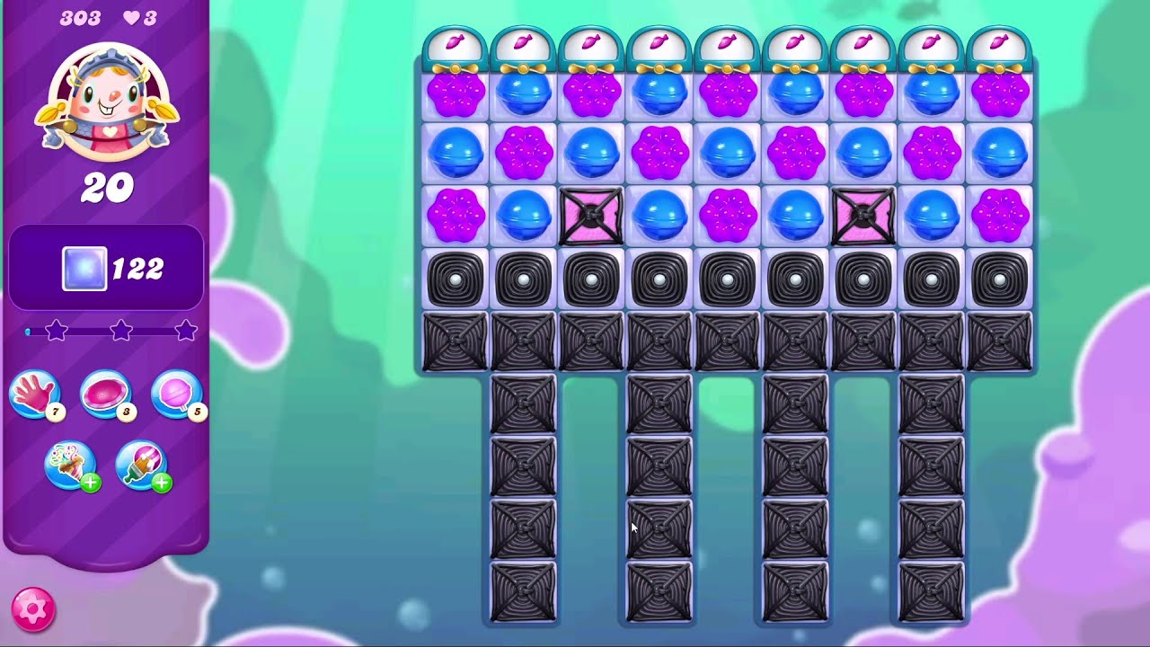Candy Crush Saga LEVEL 303 | NO BOOSTERS (new version*)✔️