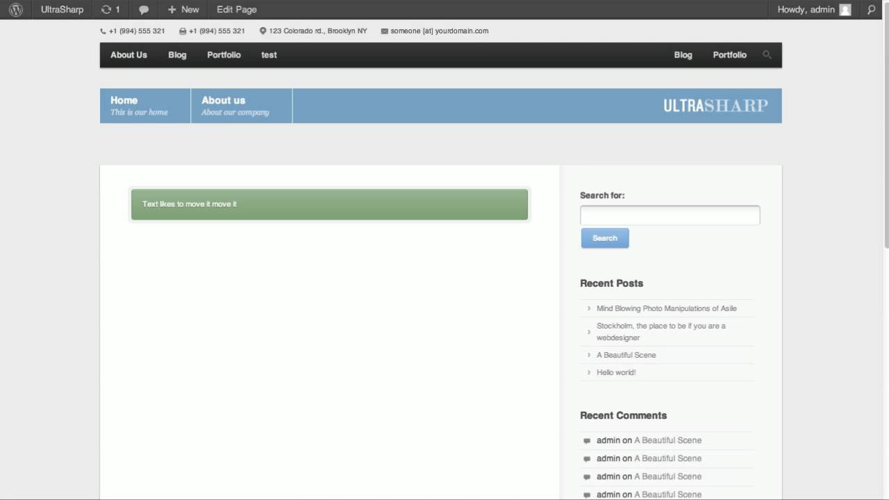 Shortcode - Visual Editor - UltraSharp